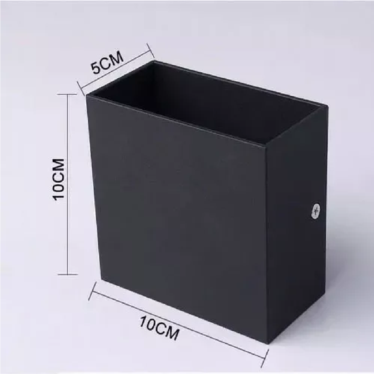 Lámpara De Pared Led De 12w Foco Flotante Moderno Negro+Calida Luz Amarilla