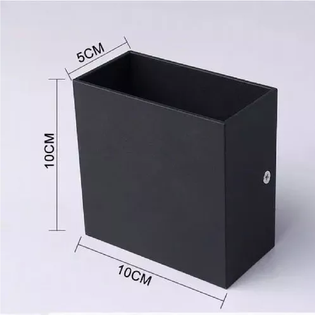 Lámpara De Pared Led De 12w Foco Flotante Moderno Negro + Luz Blanca