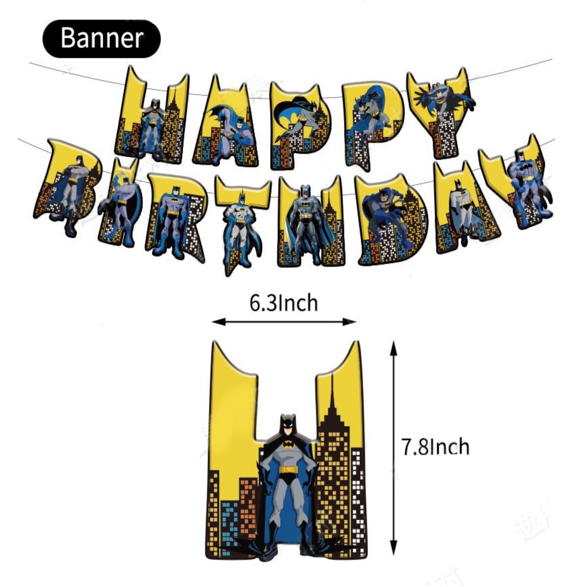 Globos De Cumpleaños Decoración Kit De Fiesta BATMAN