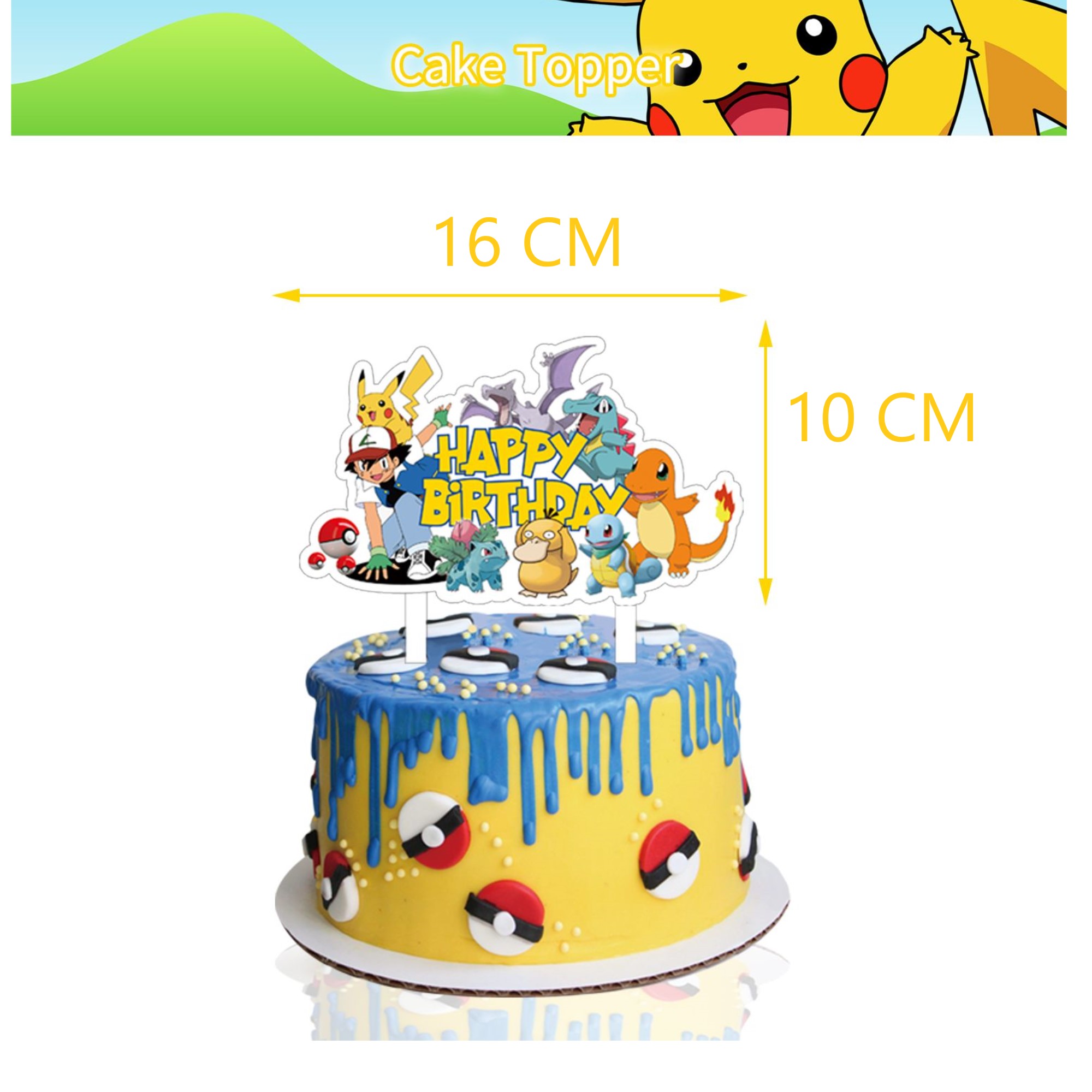 Kit decoracion fiesta cumpleaños Pokemon