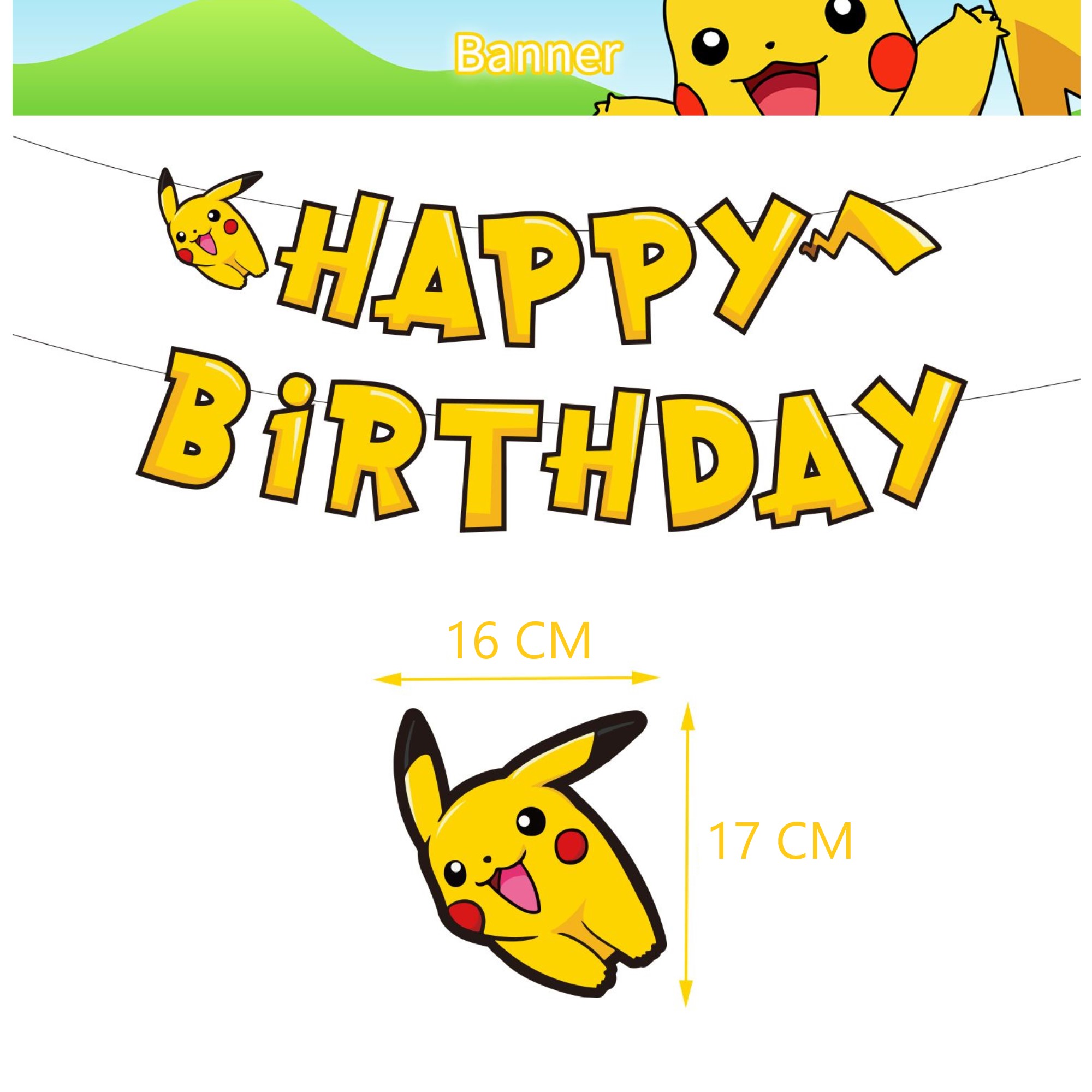 Globos De Cumpleaños Decoración Kit De Fiesta PIKACHU