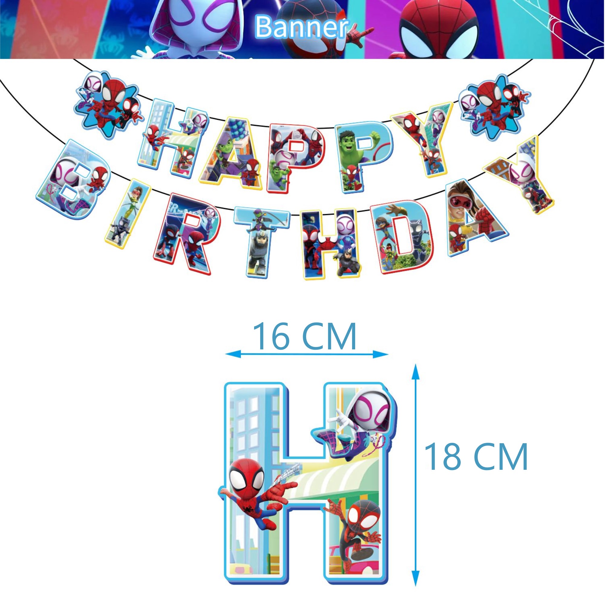 Globos De Cumpleaño Decoración Kit De Fiesta Spidey Y Amigos