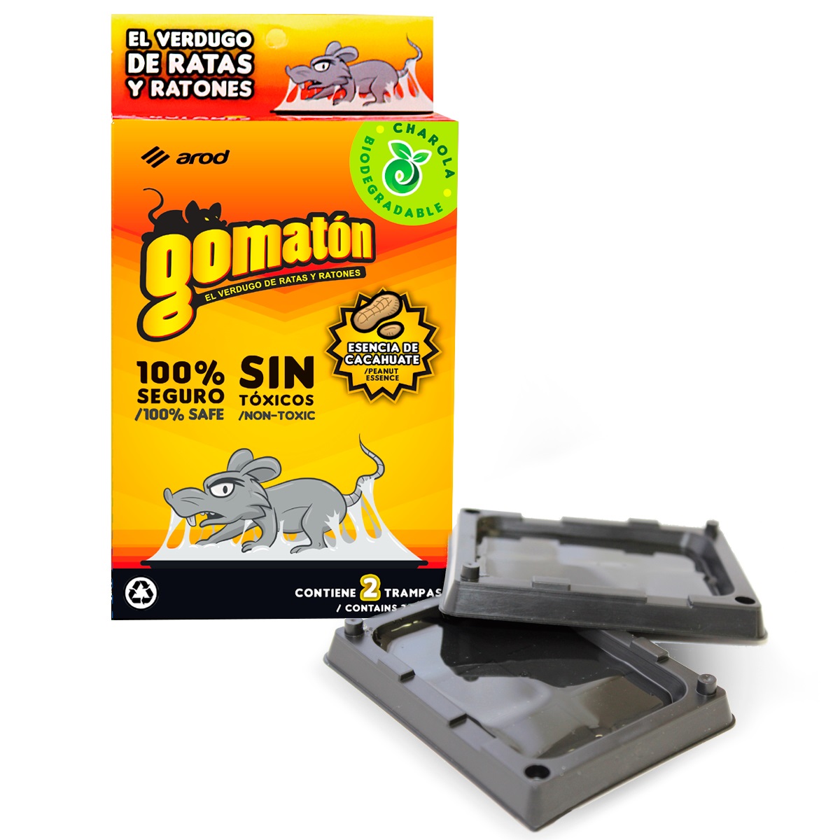 Trampa Para Ratones Gomatón 12 Cajas