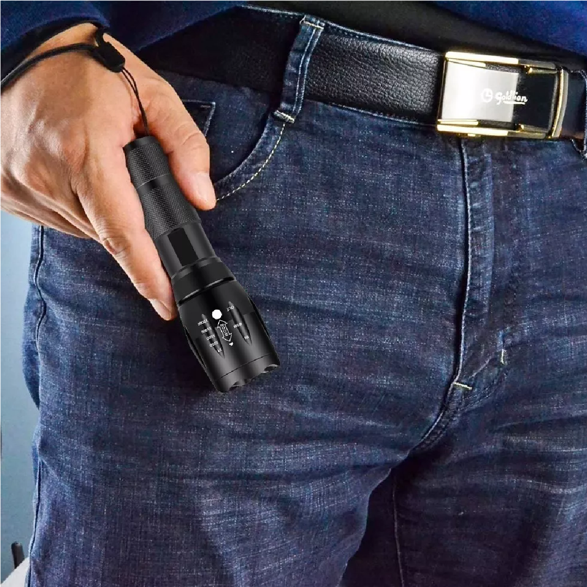 Lampara Táctica 4000 Lumens Led T6 Usb Recargable