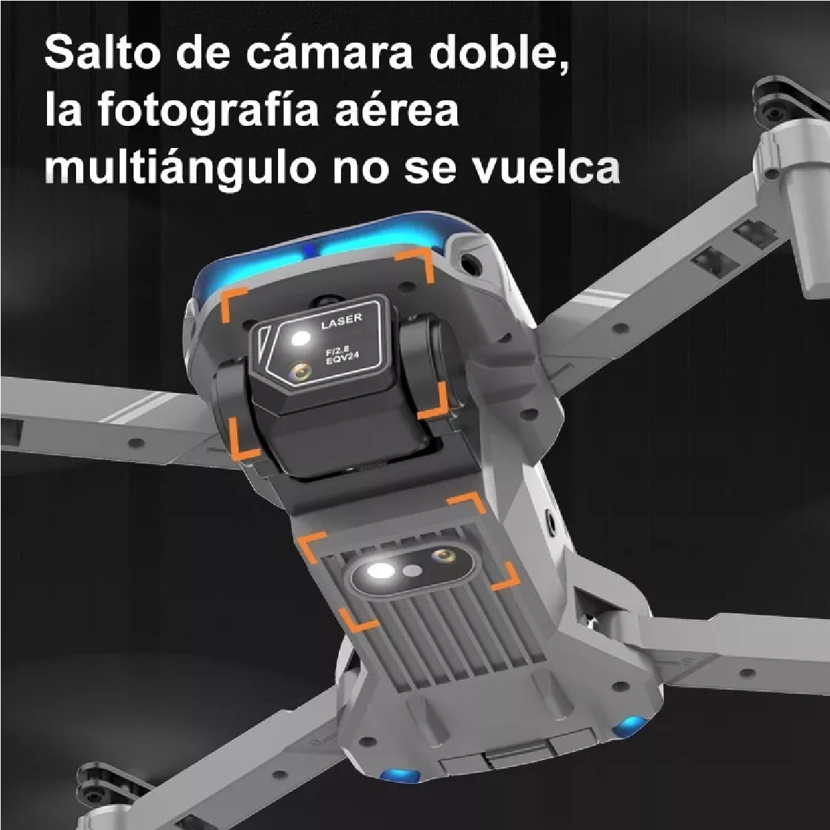 Dron Cuadricóptero Xt9 A Control Remoto C/cámara 4k Hd Grey