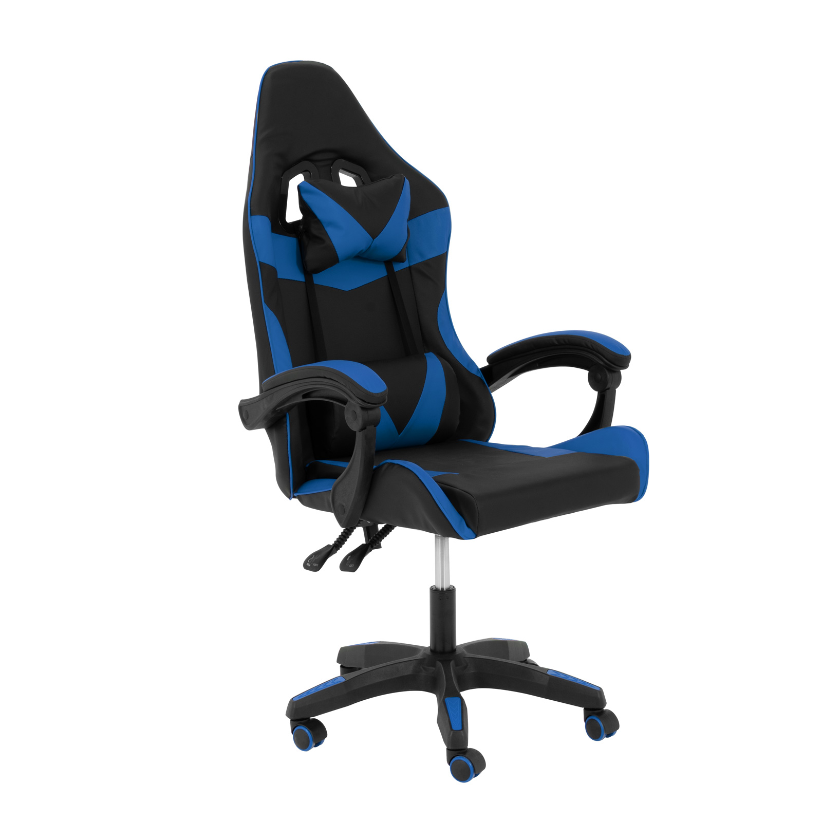Silla Gamer con Respaldo Ergonómico y Asiento reclibnable, Cojin Lumbar para Computadora Pc