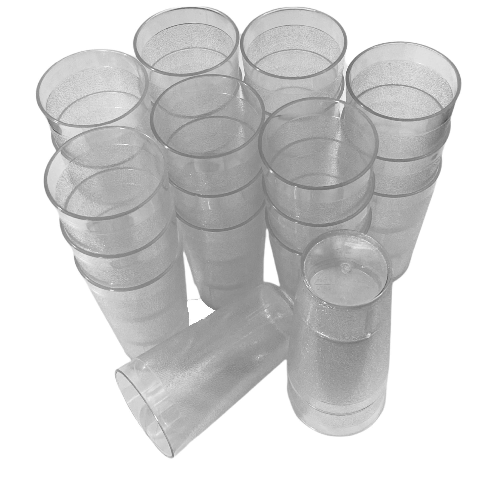 24 Vasos de 16 Oz Transparente Policarbonato 