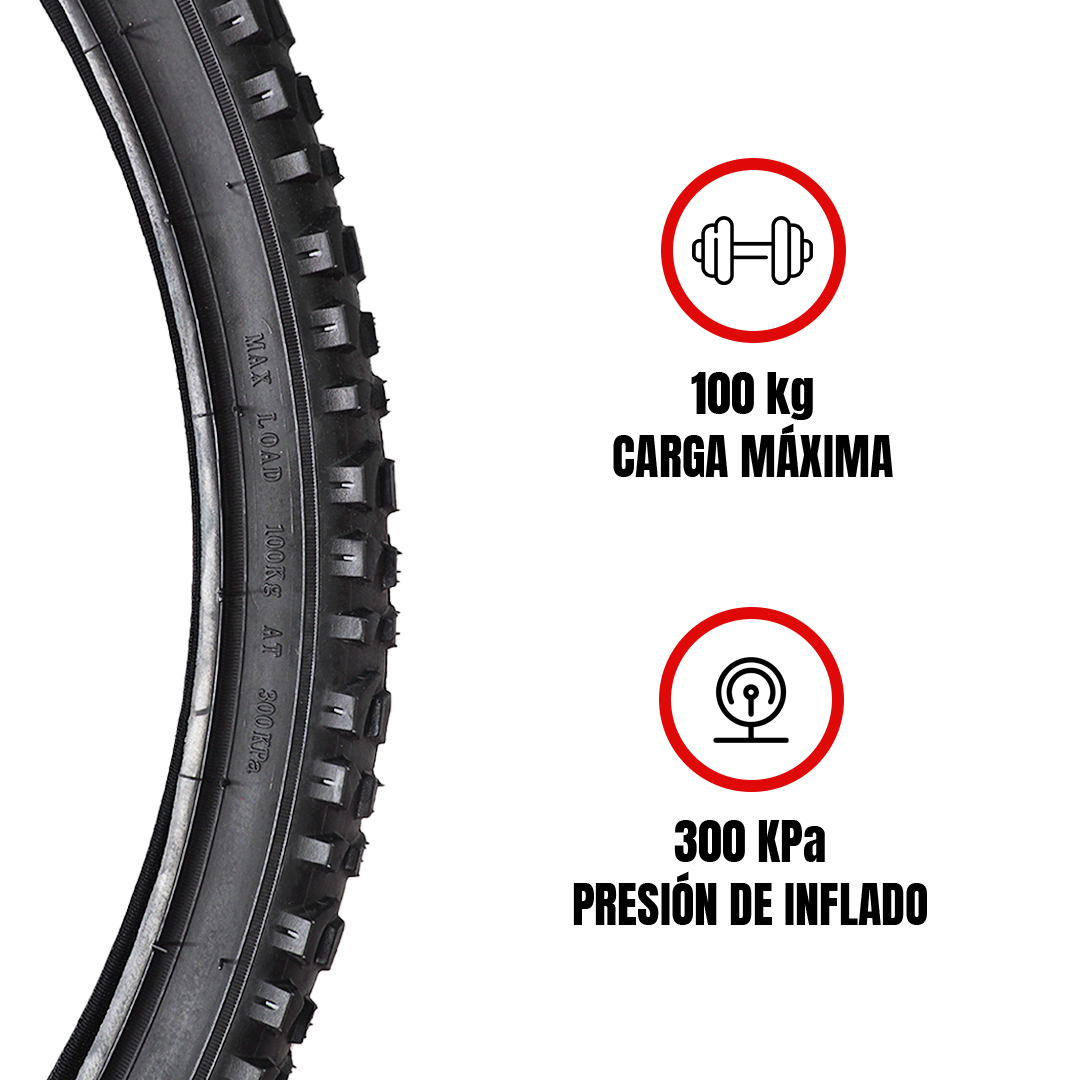 Kit 2 Llantas 2 Camaras Y Parche Para Bicicleta R26