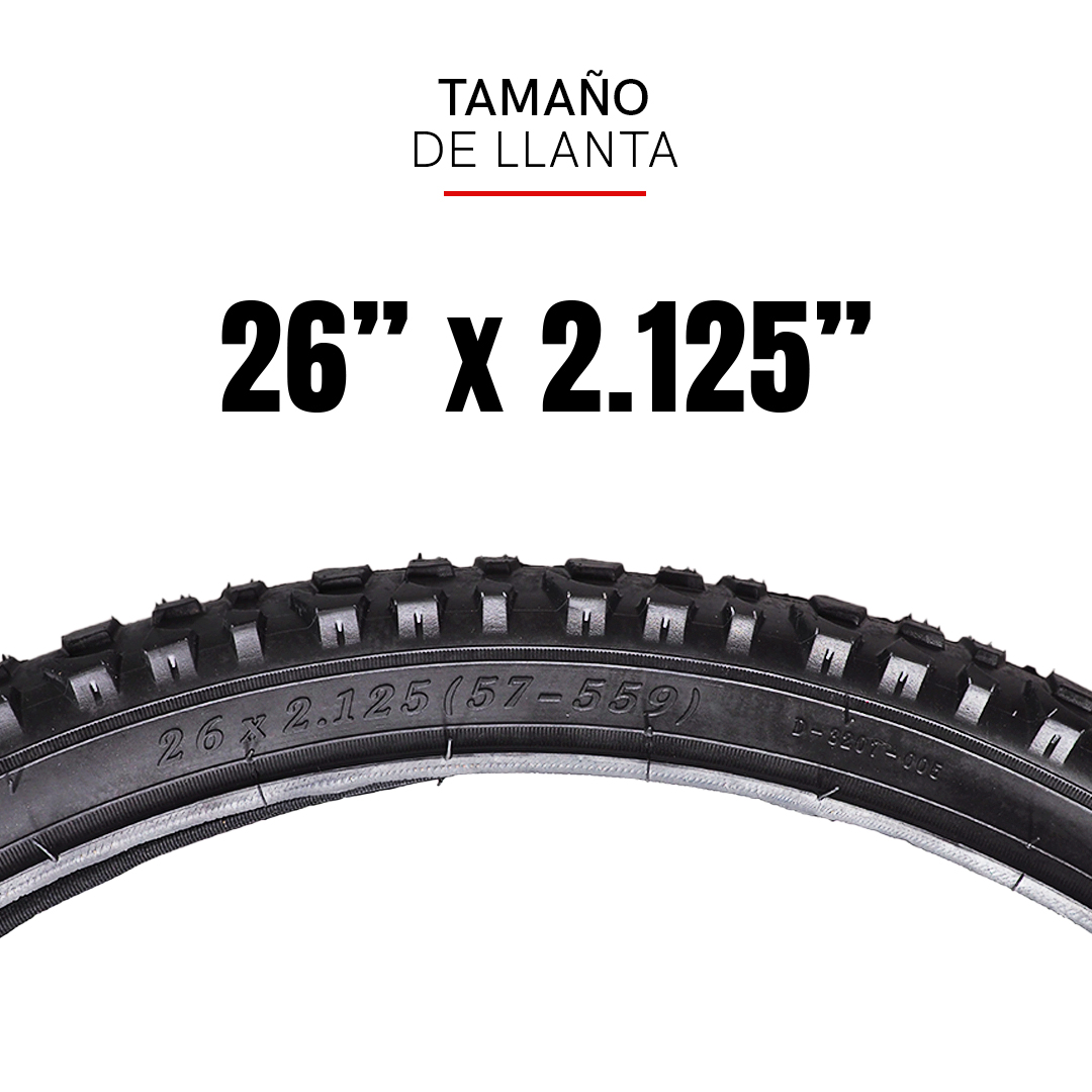 Kit 2 Llantas 2 Camaras Y Parche Para Bicicleta R26