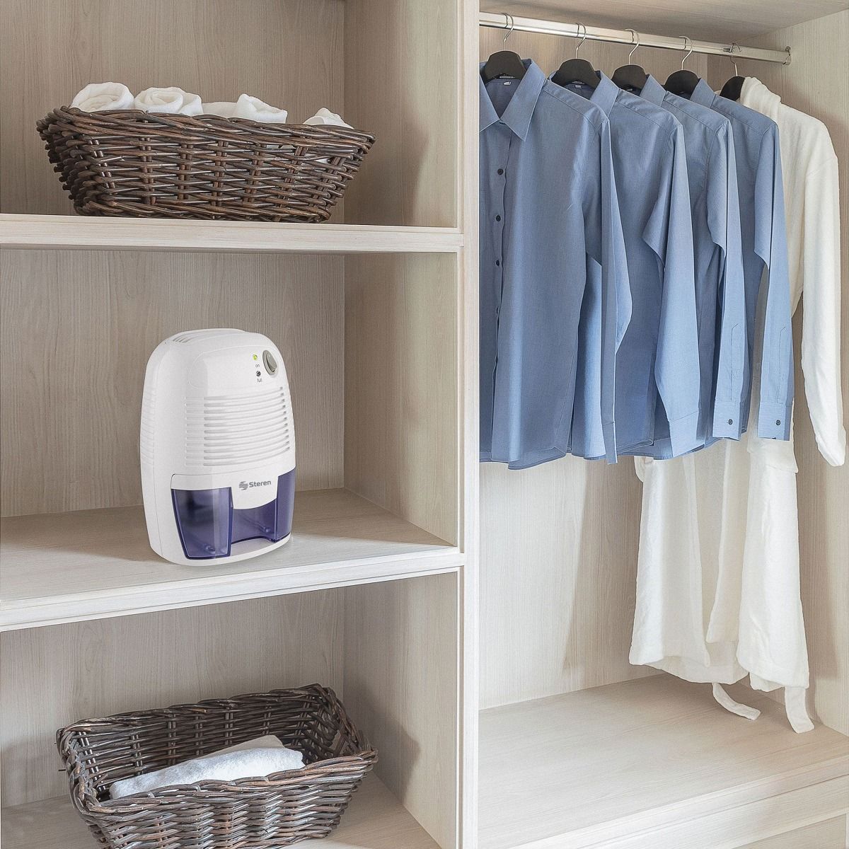 Deshumidificador Electrónico Steren AIR-230 Tanque de 500ml