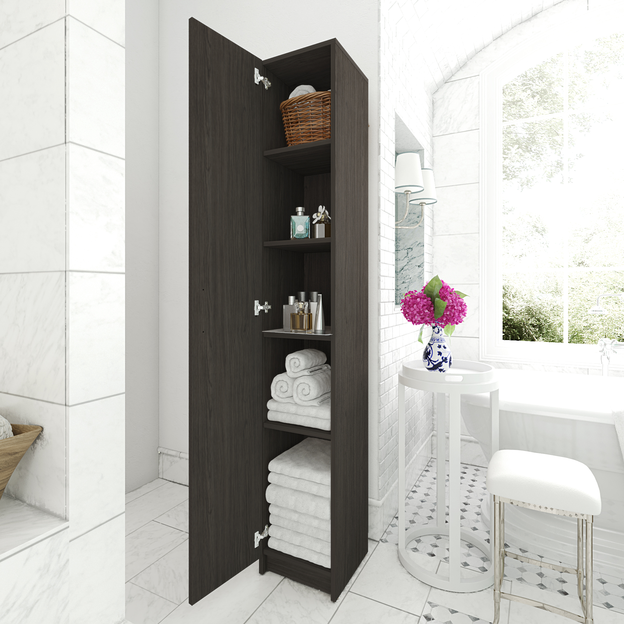 Gabinete Organizador Playcon Color Tabaco Touch