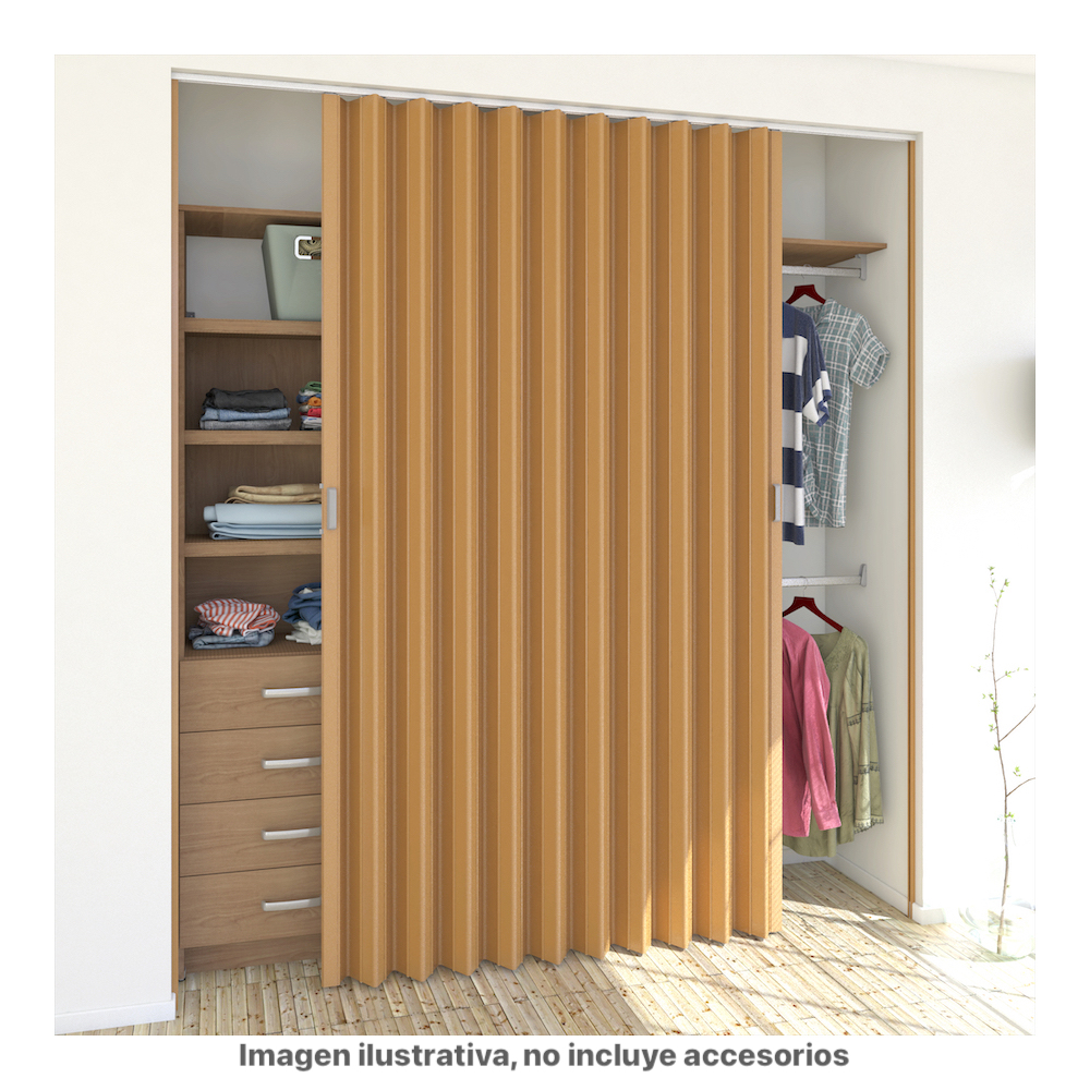 Puertas Plegables Grandes Playcon Color Maple