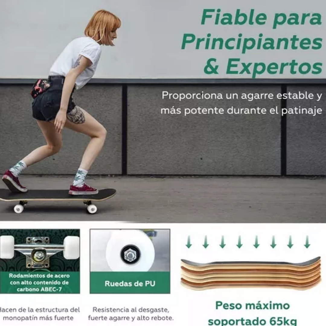 Monopatín Para Principiantes Monopatín Cóncavo Doble