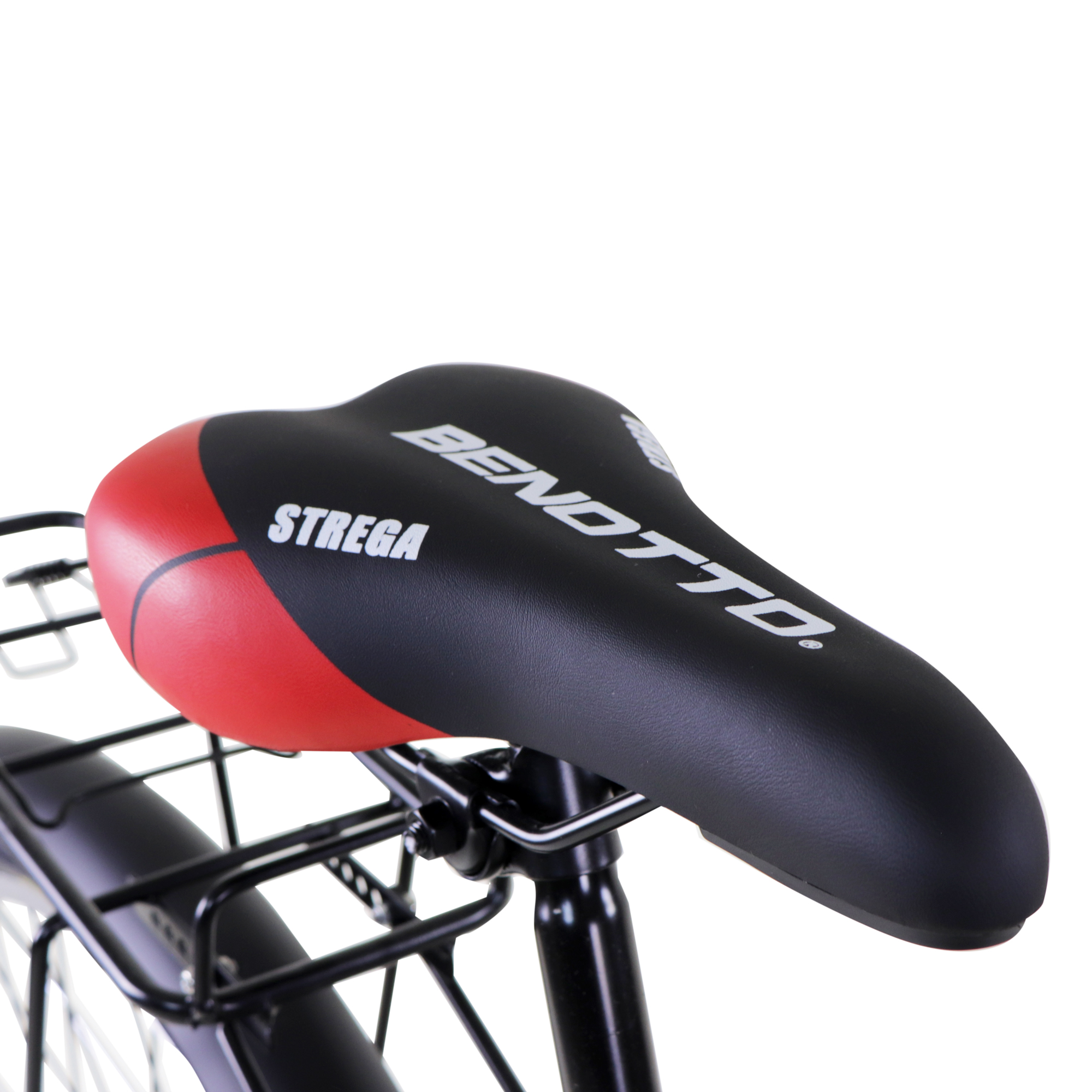 Bicicleta BENOTTO Montaña STREGA R26 Acero 21V. Negro Mate Calcomania Roja Hombre