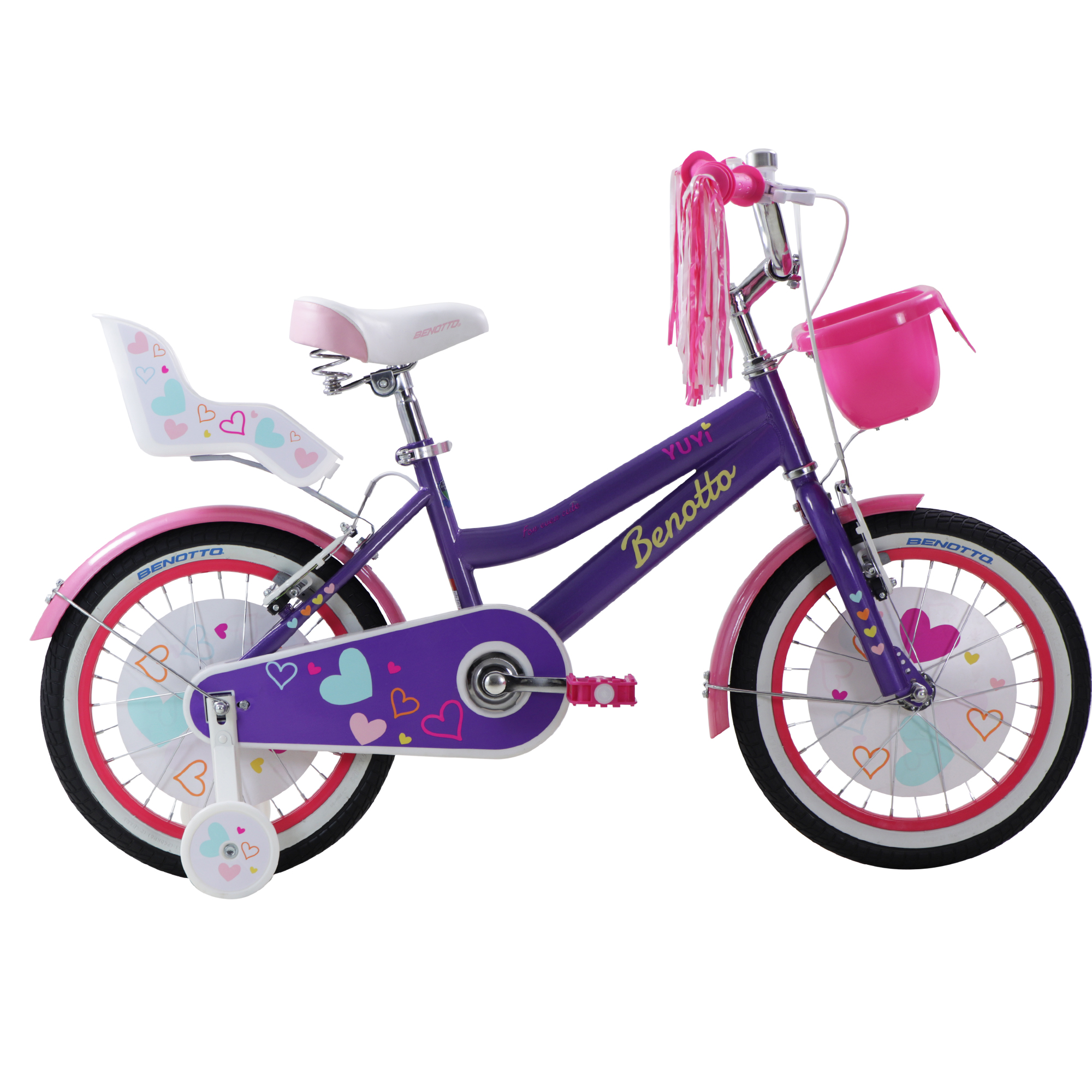 Bicicleta BENOTTO Infantil YUYI R16 Acero 1V. Morado Claro Ni a