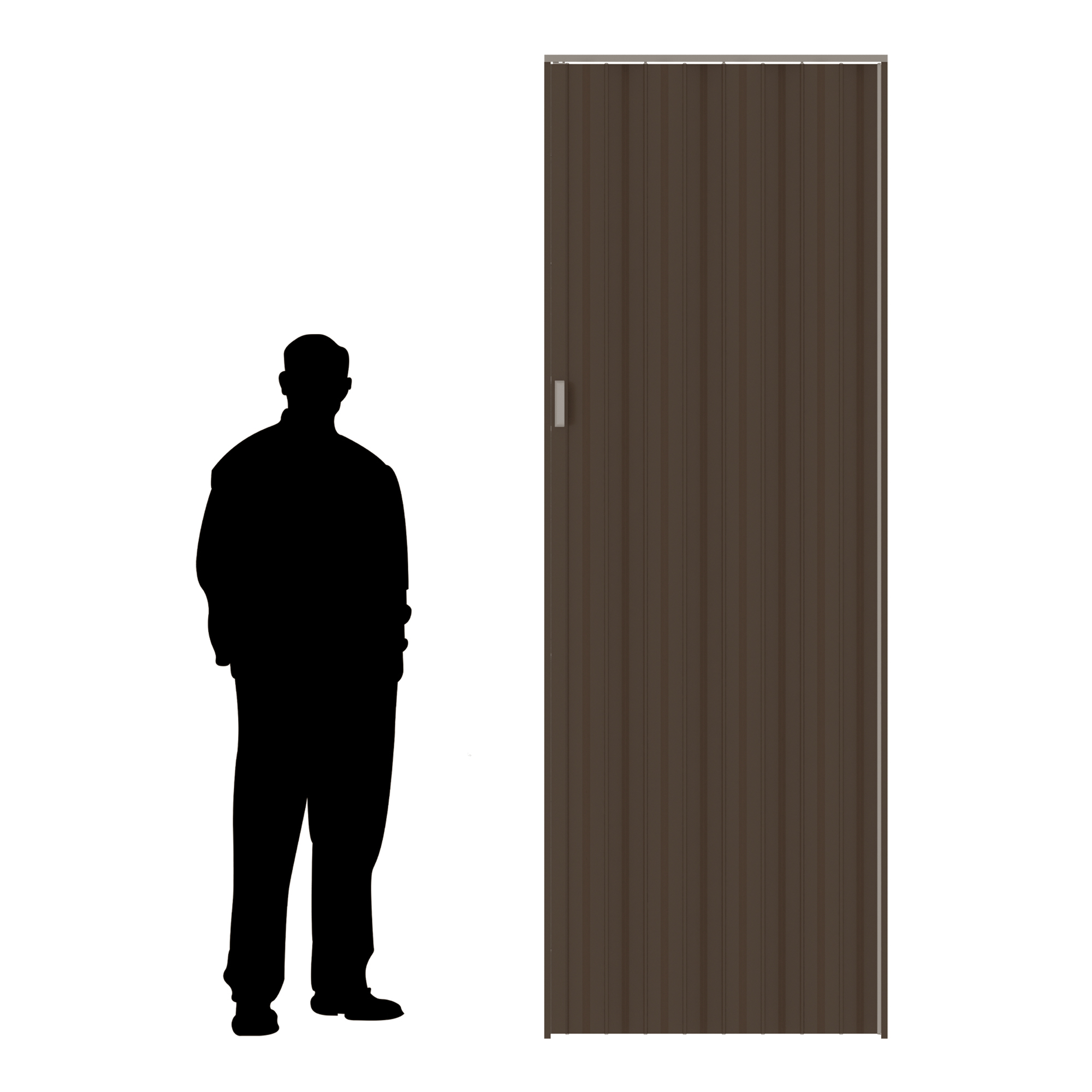 Puerta Plegable Mediana Playcon Color Chocolate