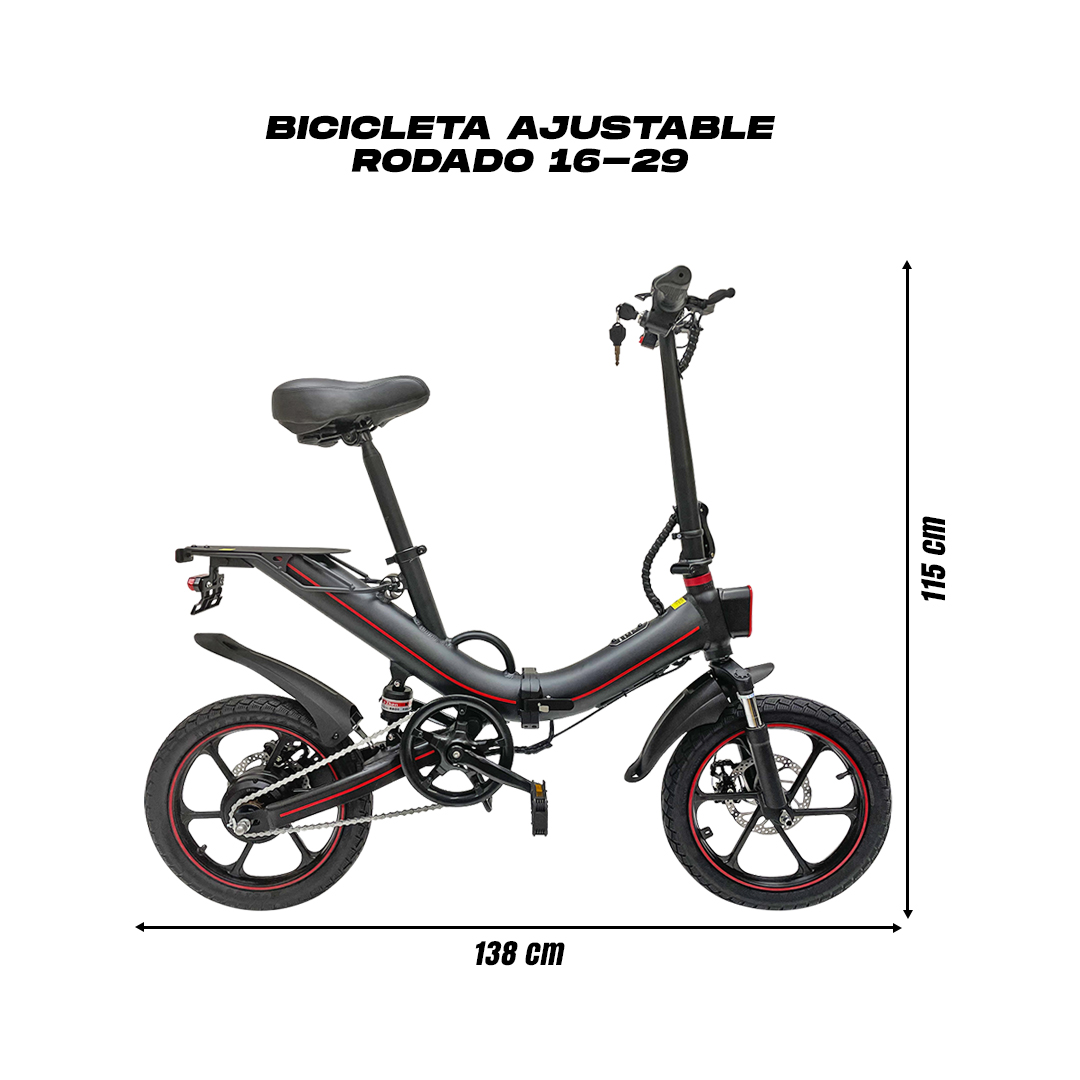 Bicicleta Eléctrica Plegable R16 - R29