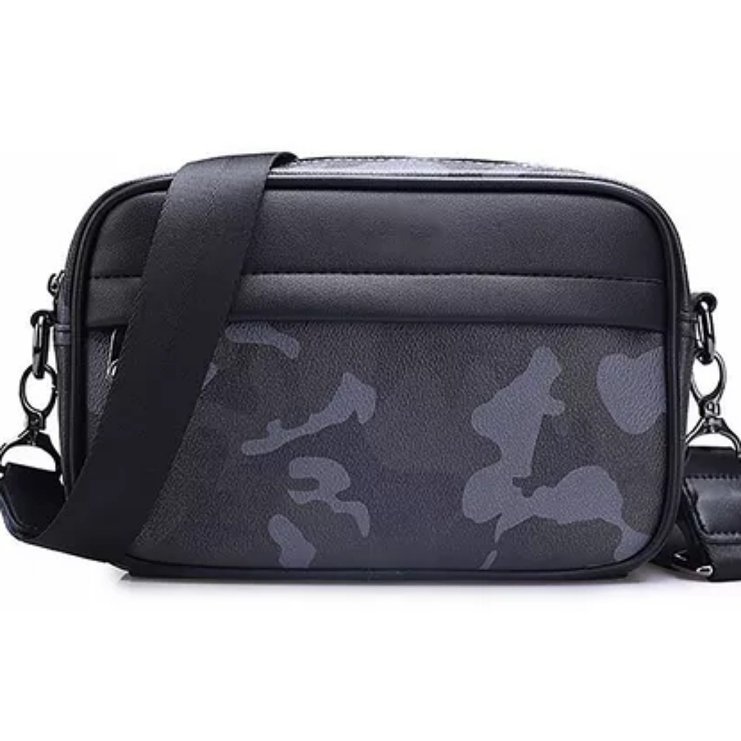 Moda Mariconera Bandolera Cuero Los Hombres Crossbody Bolso