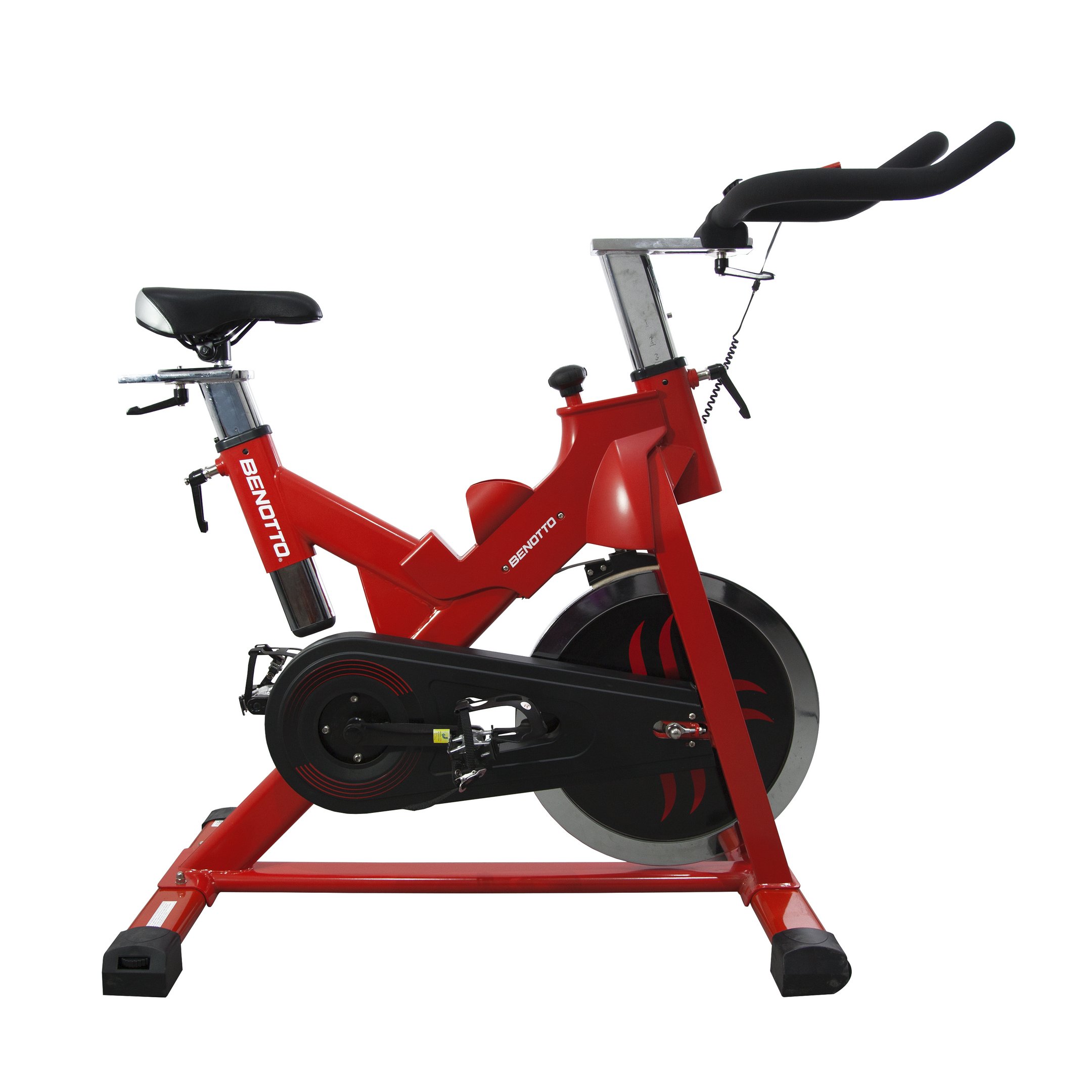 Bicicleta Fija Pro Esbpro600 Rojo Aparato Ejercicio Benotto