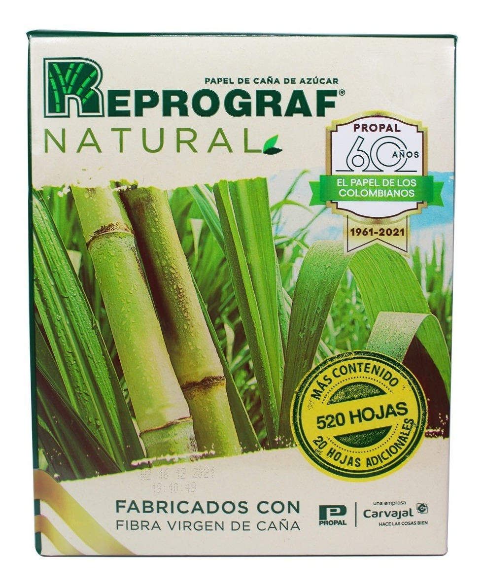 Título Papel Carta Reciclado Paquete Con 520 Hojas 72g Ecologico