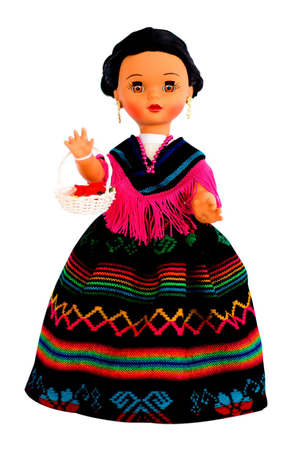 Eulalia Colecciones- Muñeca Mexicana Modelo Querétaro. Pieza de colección de 38 cm. Hecha a Mano. Creación Original, variedad de colores en telas, detalles y accesorios .
