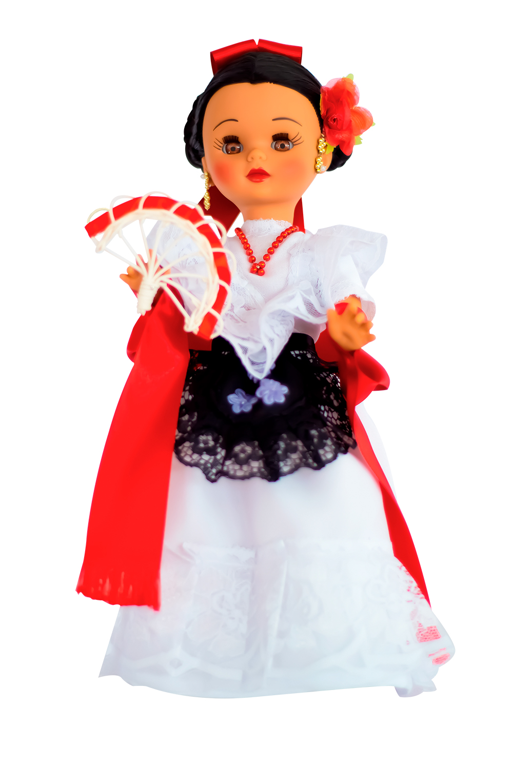 Eulalia Colecciones- Muñeca Mexicana Modelo Veracruz. Pieza de colección de 38 cm. Hecha a Mano. Creación Original, variedad de colores en telas, detalles y accesorios.