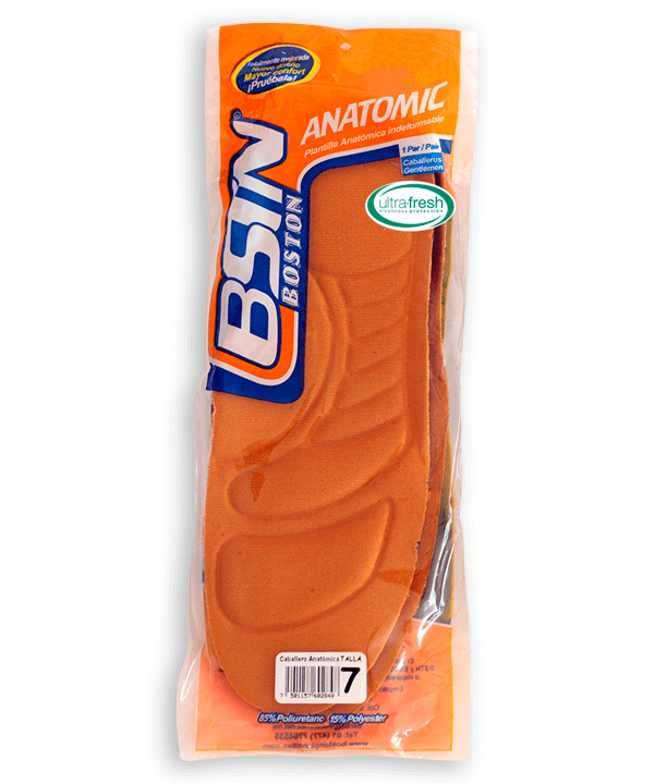 Plantillas Unisex Zapatos Hombre Mujer Anatómicas Boston Naranja