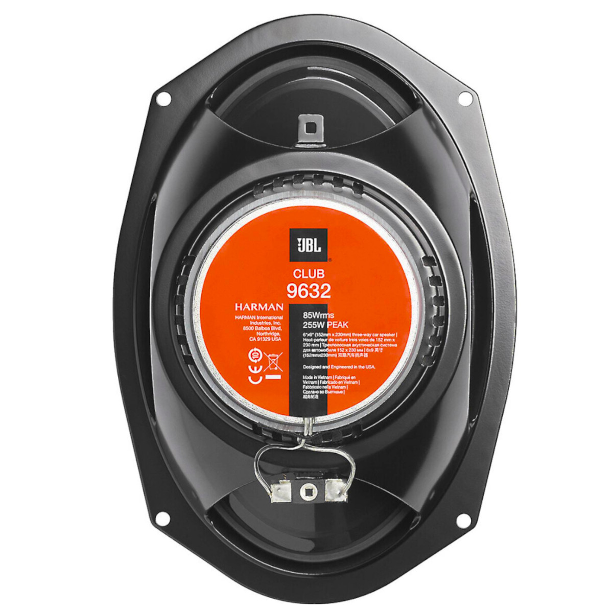 Set Bocinas 6x9 JBL Club 9632 3 Vias 255/85w 3 Ohms para Auto