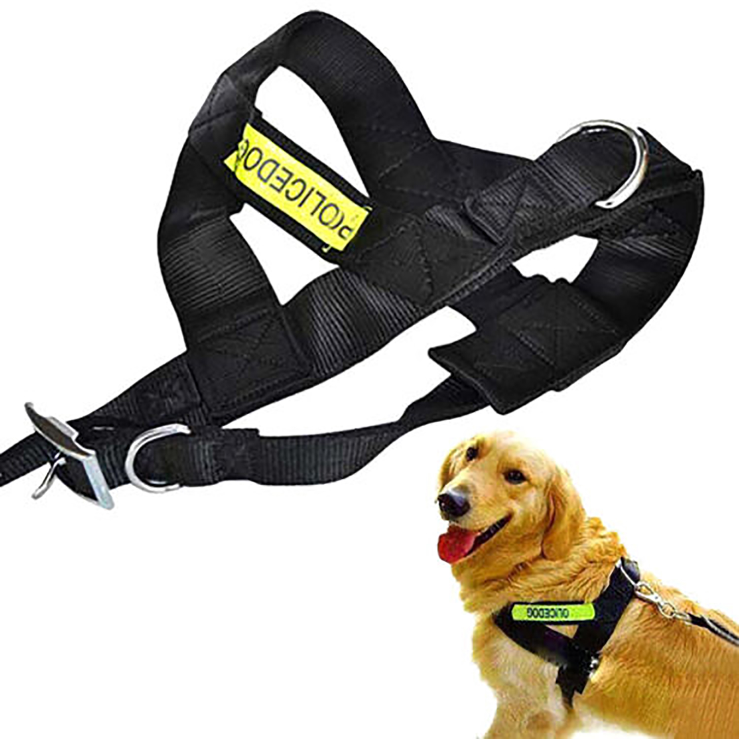 Kit Táctico De Arnés Pechera Resistente Con Correa Perros