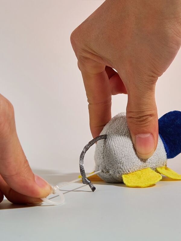 Juguete Para Gato Raton De Cuerda Vibrador 