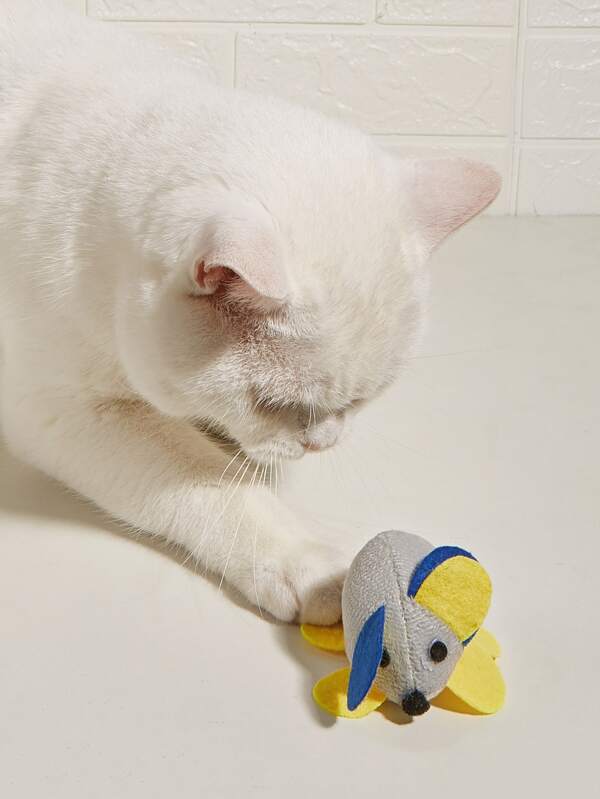 Juguete Para Gato Raton De Cuerda Vibrador 