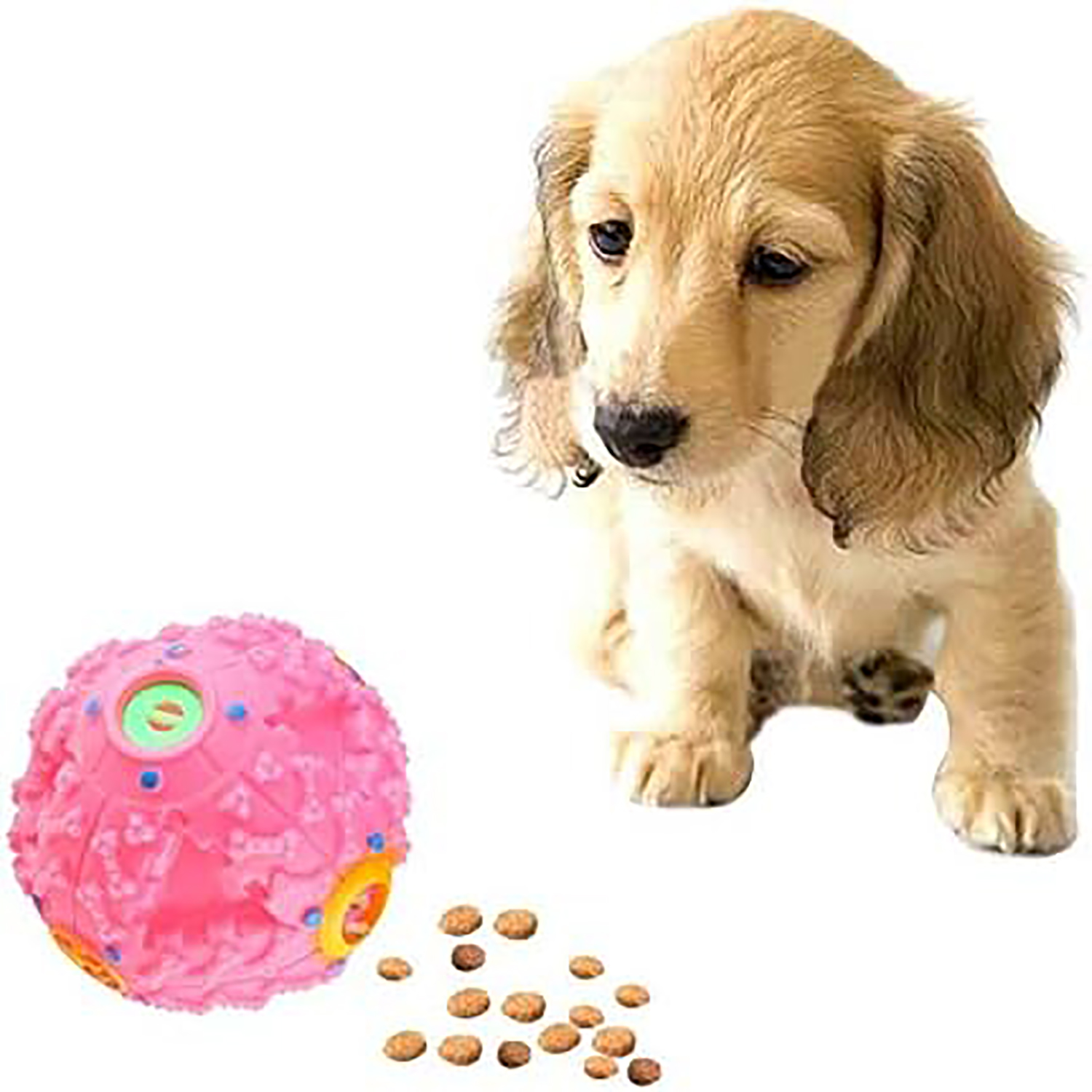 Juguete Dispensador Pelota Mordedera Para Mascota Perro Gato