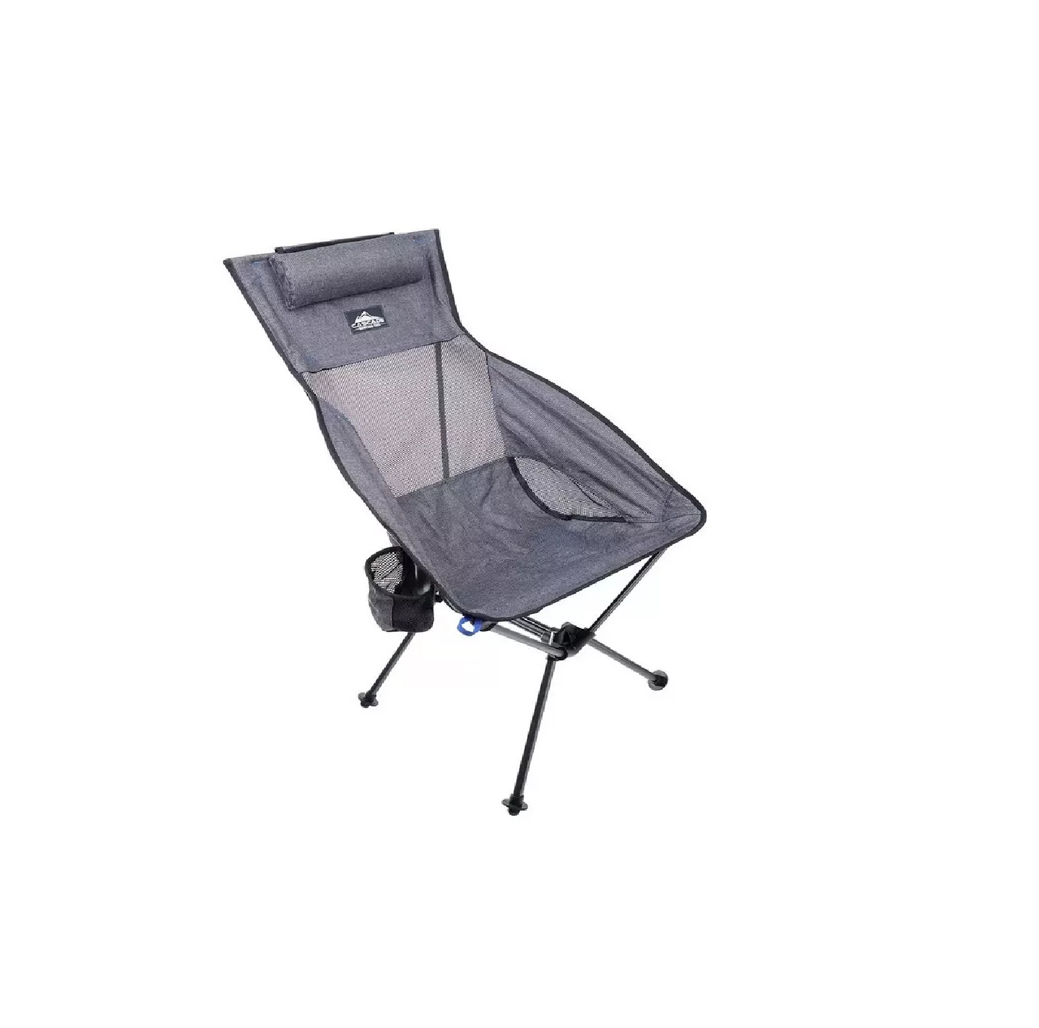 Silla Con Respaldo Alto Soporte Para Vasos Camping