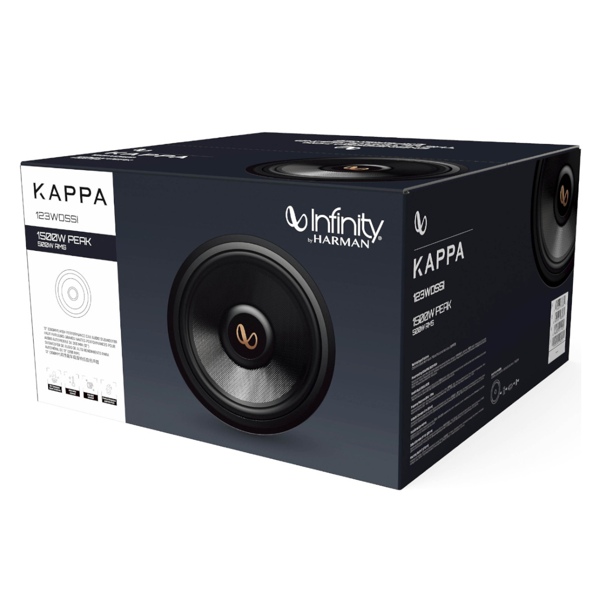 Subwoofer 12" Infinity Kappa 123WDSSI 1500/500w 4/2 Ohms para Auto