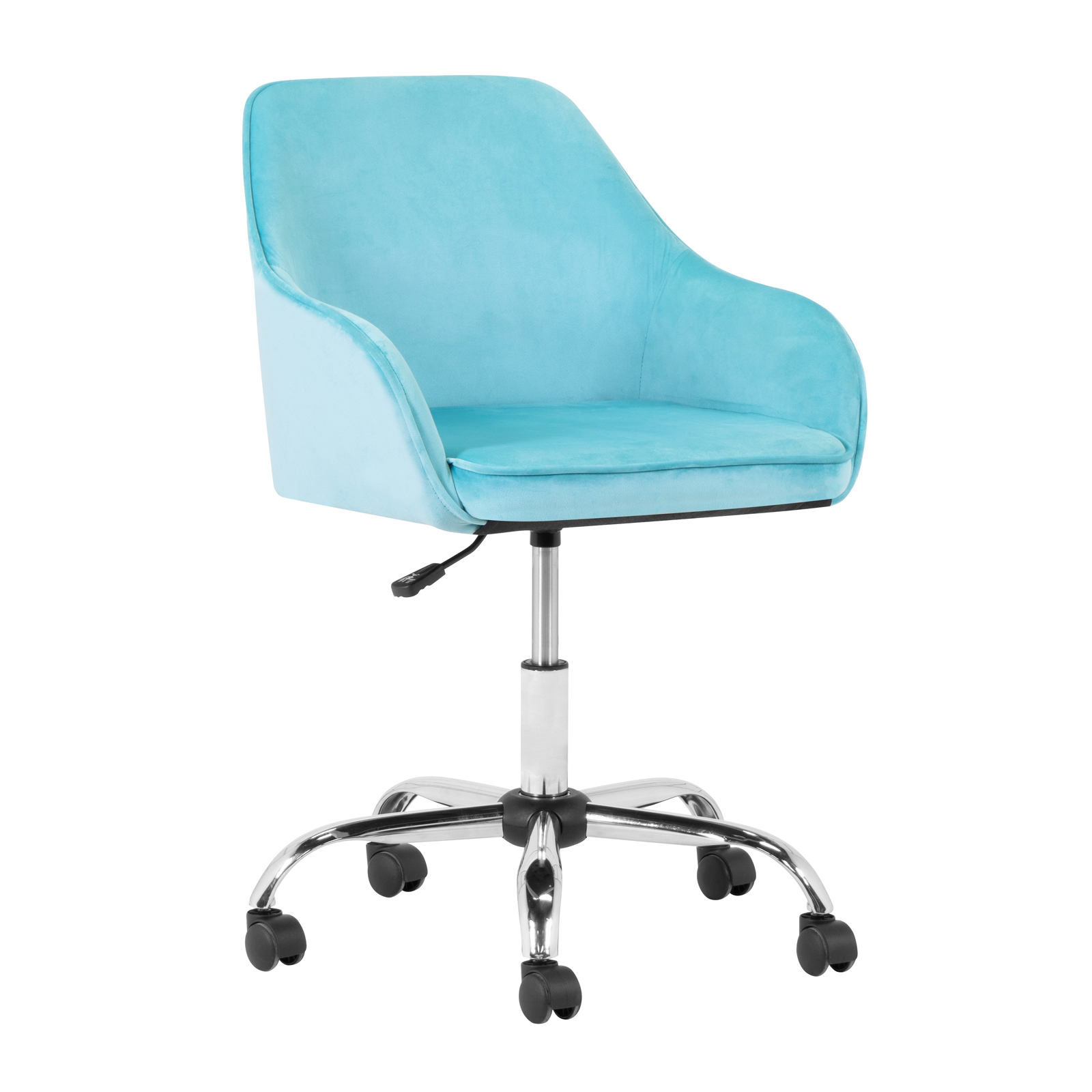 Silla de escritorio Onof de Terciopelo para Oficina con Altura Ajustable + Llantas Giratorias de 360 grados