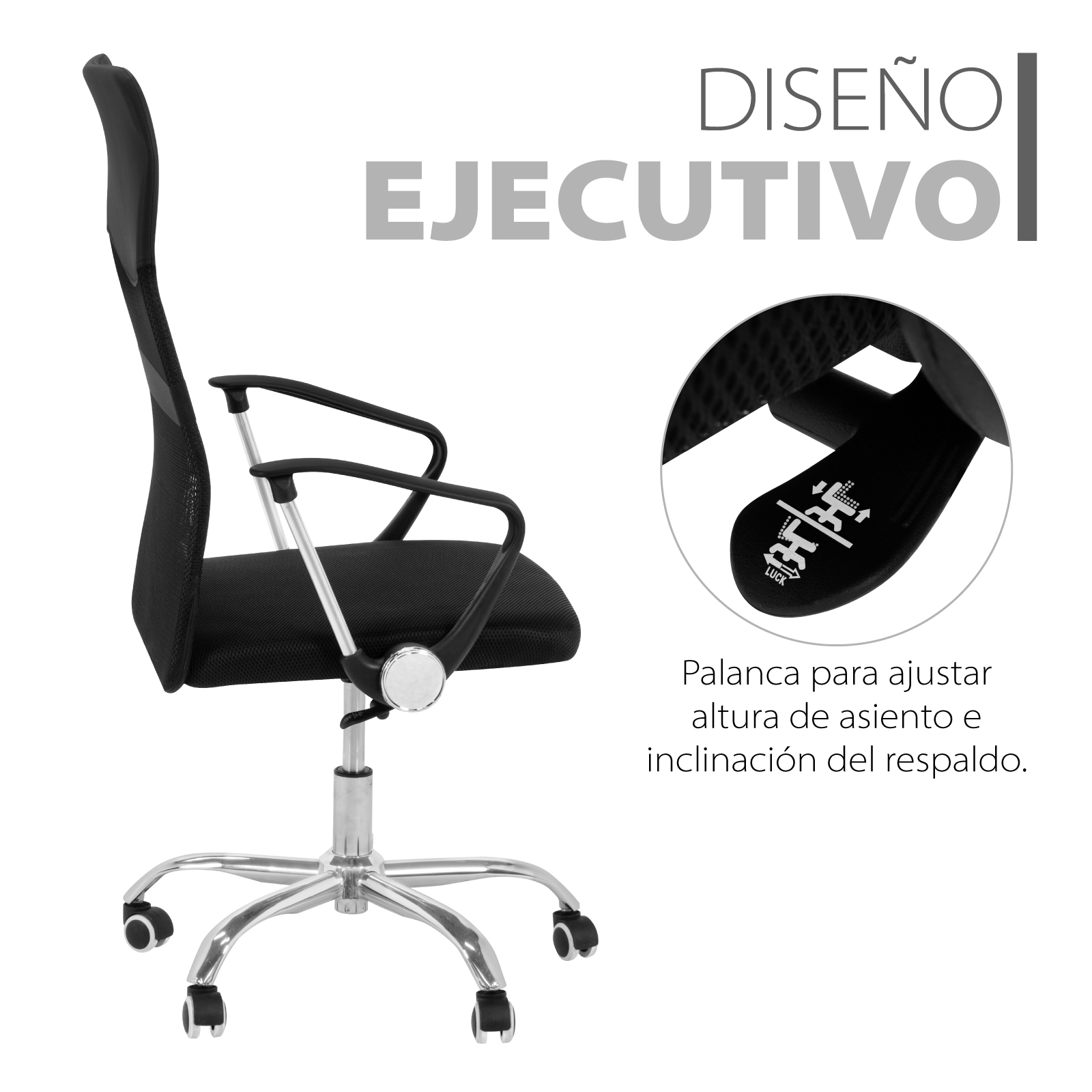 Silla Ejecutiva De Oficina Onof Diseño Premium Ergonomica