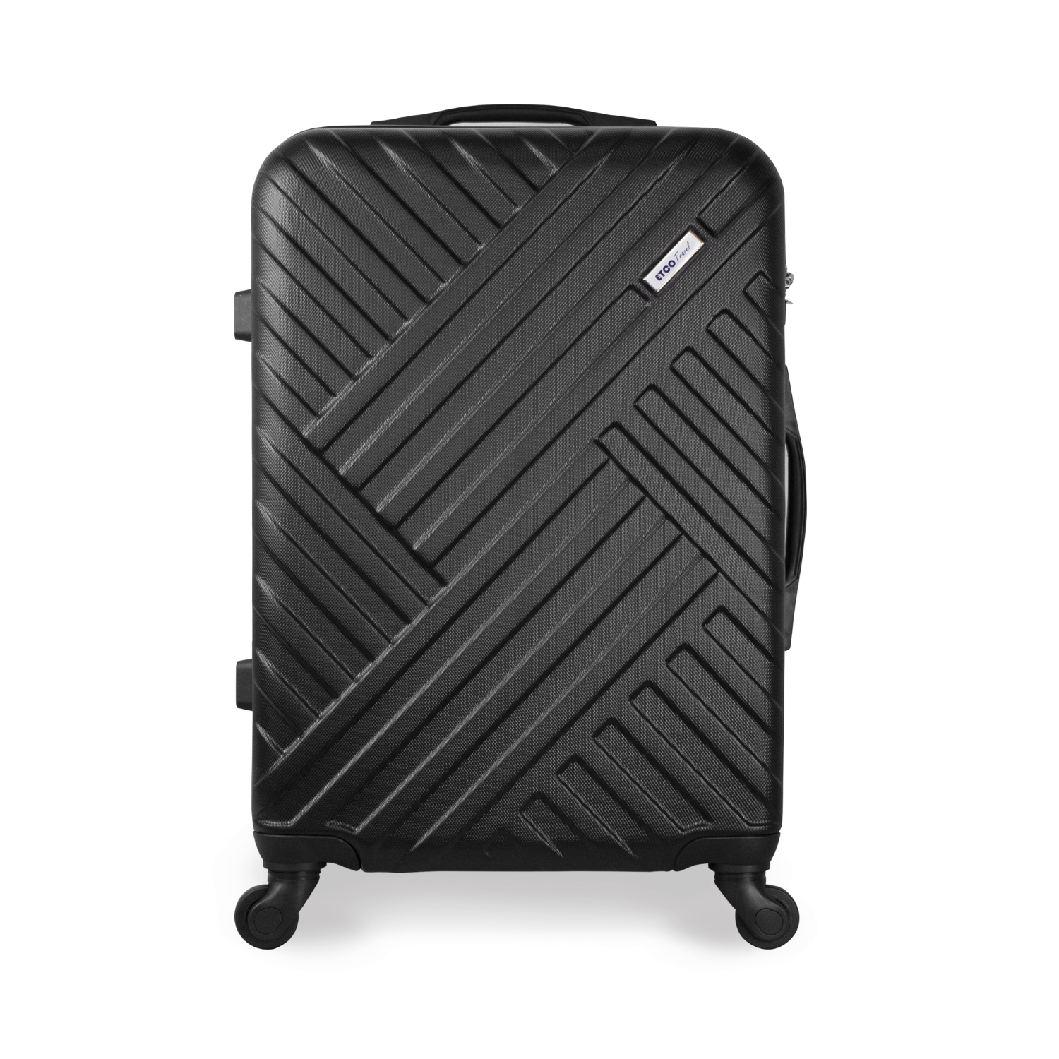 Maleta De Viaje 22 Pul Etco Travel Equipaje Rigido y Resistente Negra Ruedas 360 Barata