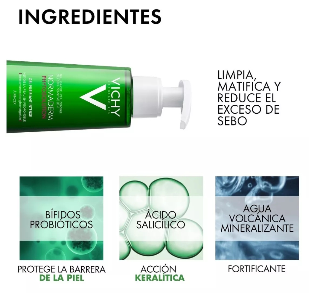 Normaderm Gel De Limpieza Vichy Phytosolution 400 Ml