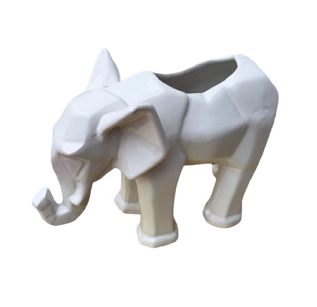 Figura Maceta Decorativa De Cerámica  Galería Oneris ELEFANTE