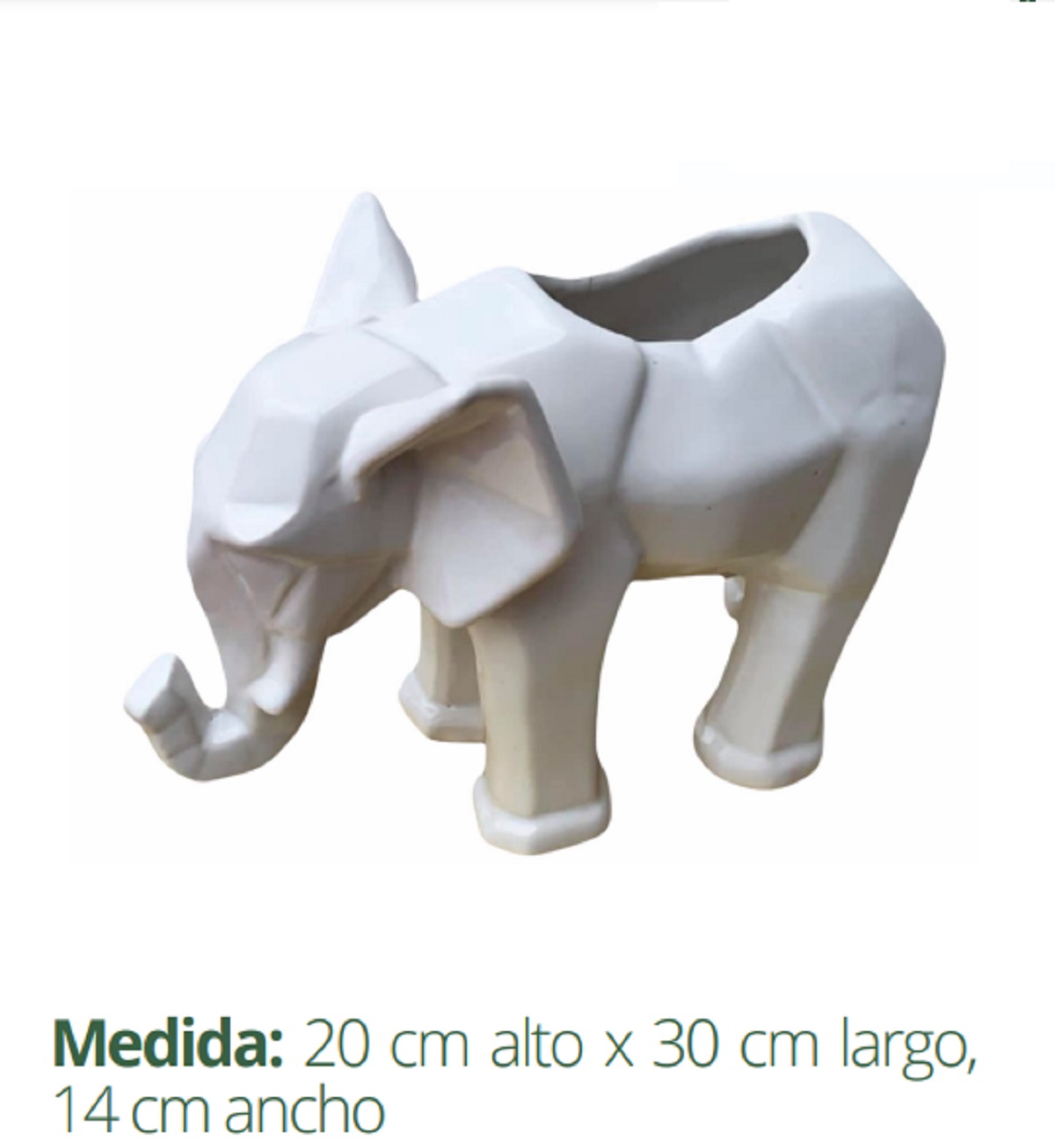 Figura Maceta Decorativa De Cerámica  Galería Oneris ELEFANTE