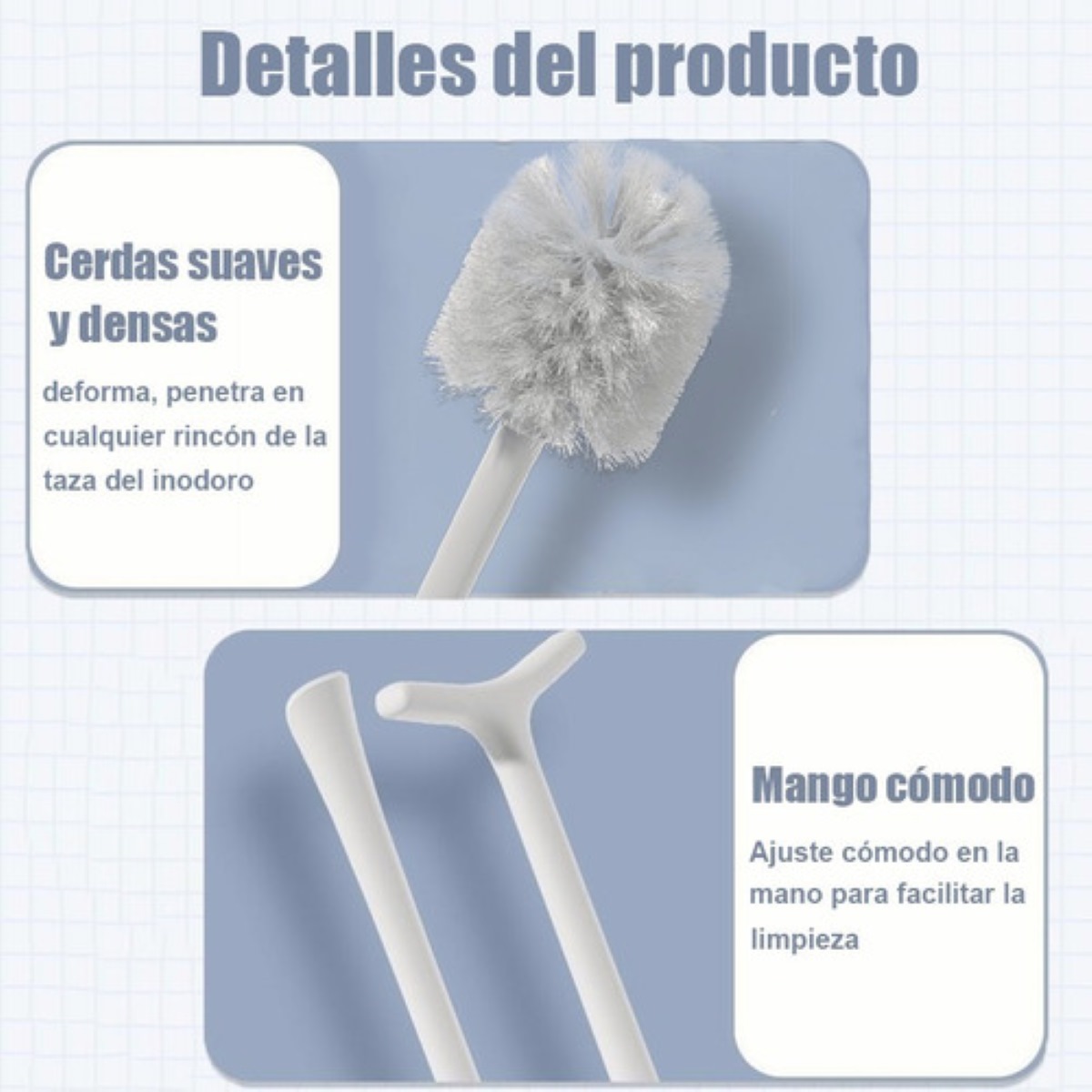 Cepillo Para Baño Y Destapador De Inodoro Kit Con Soporte