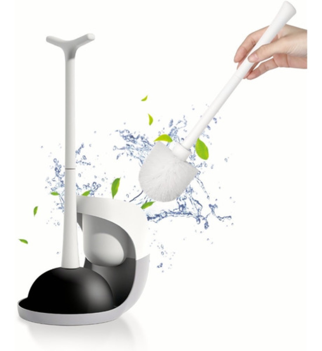 Cepillo Para Baño Y Destapador De Inodoro Kit Con Soporte
