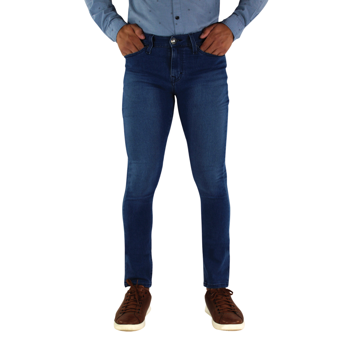 Jeans corte slim online hombre