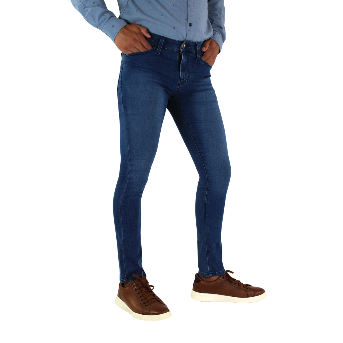 Jeans Innermotion Azul Marino Corte Skinny Estilo 3332A Para Hombre