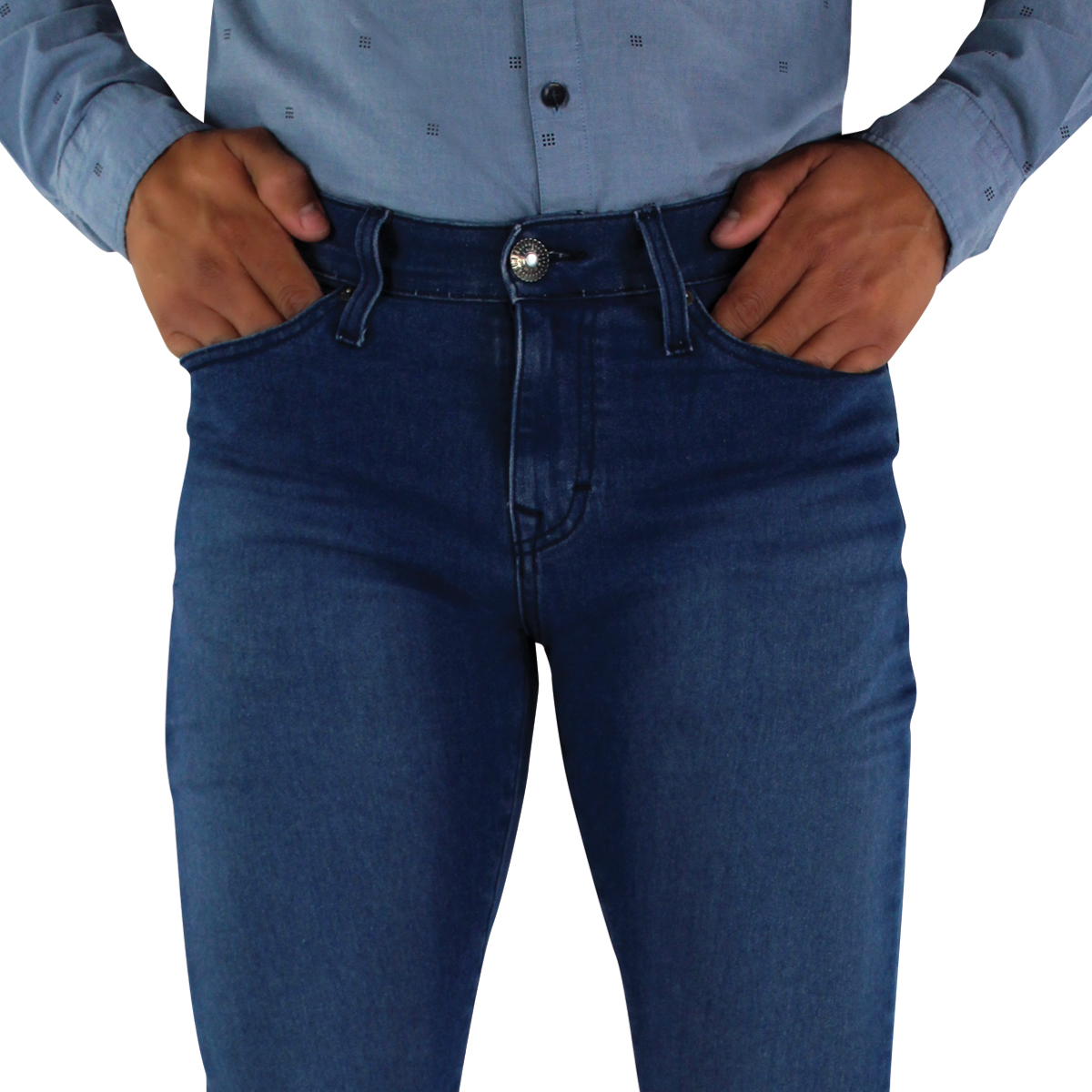 Jeans Innermotion Azul Marino Corte Skinny Estilo 3332A Para Hombre