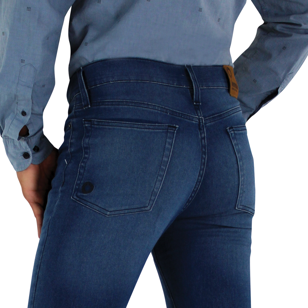 Jeans Innermotion Azul Marino Corte Skinny Estilo 3332A Para Hombre