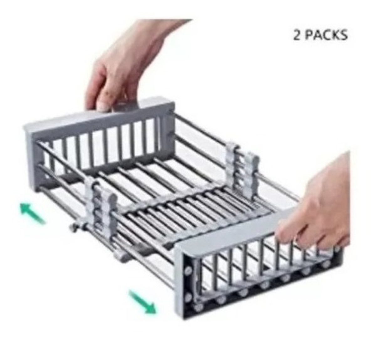 Escurridor Para Trastes Ajustable Fregadero Acero Inoxidable