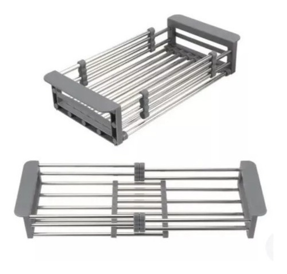 Escurridor Para Trastes Ajustable Fregadero Acero Inoxidable
