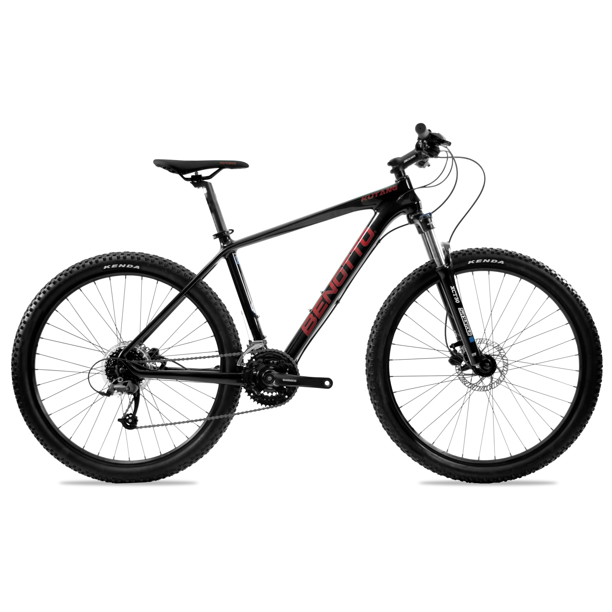 Bicicleta BENOTTO Montaña KUTANG R27.5 CARBON FIBER 24V. Negro