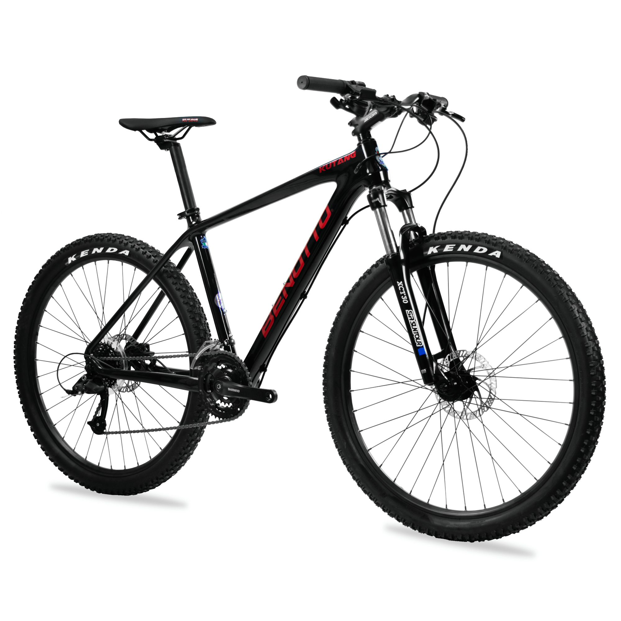 Bicicleta BENOTTO Montaña KUTANG R27.5 CARBON FIBER 24V. Negro